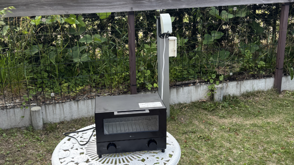 リラクピングの外部電源とトースター