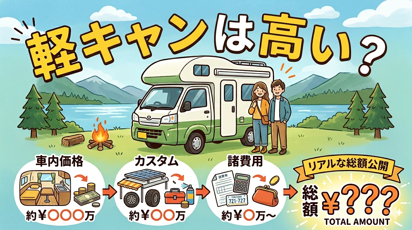軽キャンの購入総額のイメージ